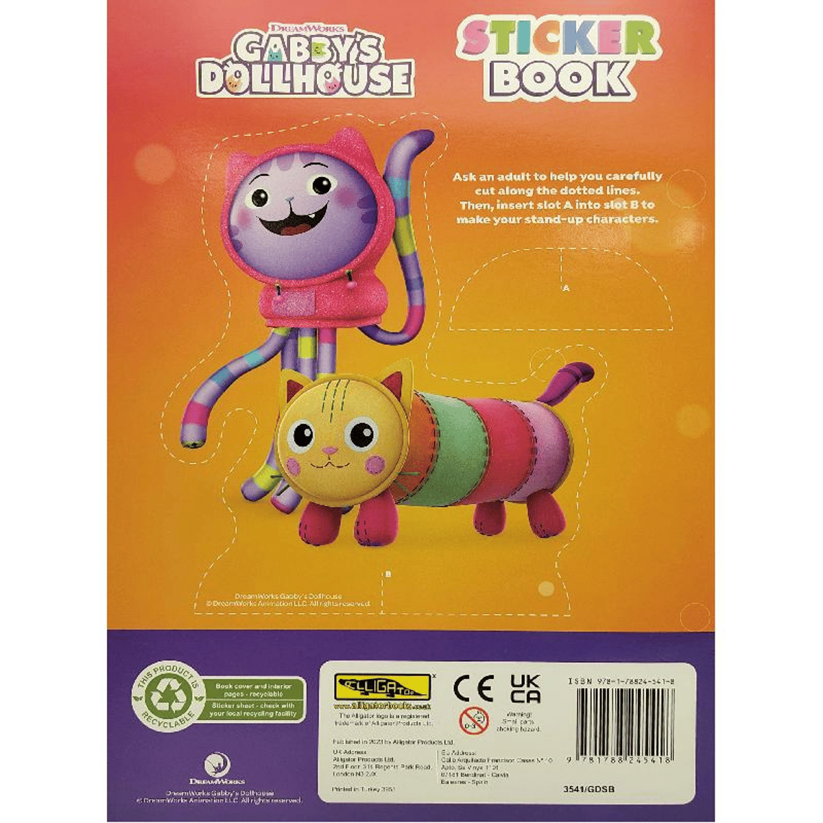 Gabby's Dollhouse Sticker Book - Things4Kidz