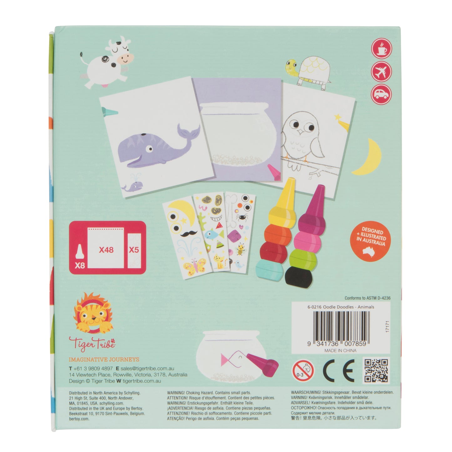 Tiger Tribes - Oodle Doodle Crayon Set - Things4Kidz