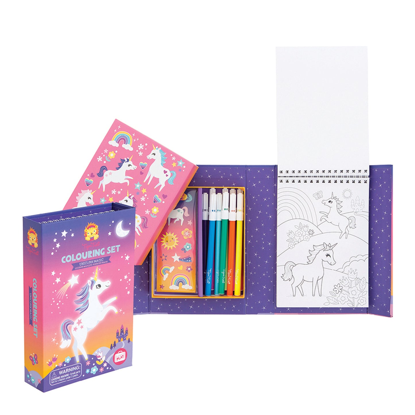 Tiger Tribes - Colouring Set - Things4Kidz