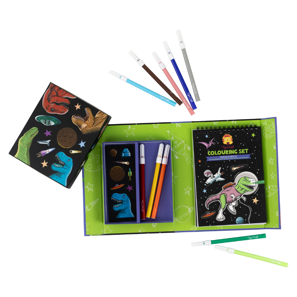 Tiger Tribes - Colouring Set - Things4Kidz