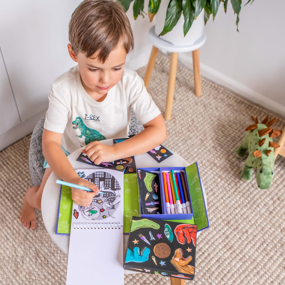 Tiger Tribes - Colouring Set - Things4Kidz