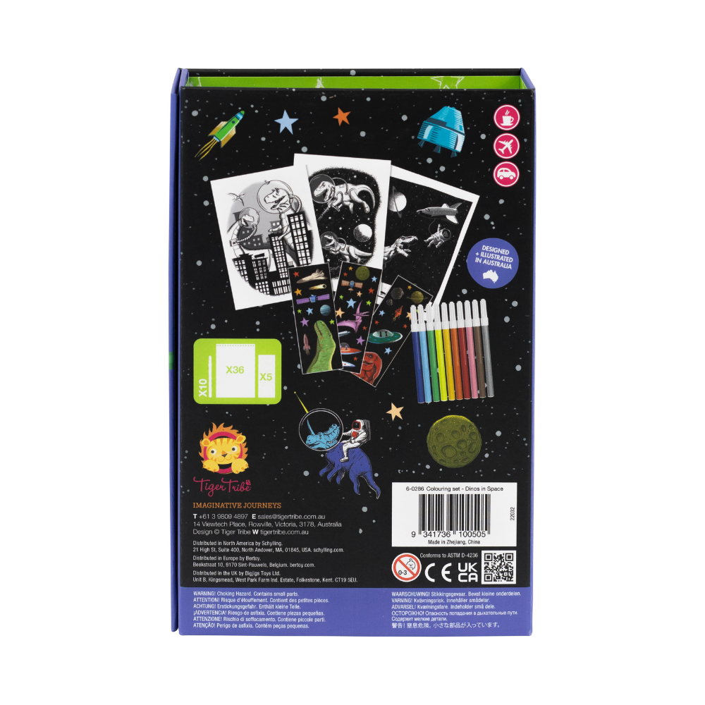 Tiger Tribes - Colouring Set - Things4Kidz