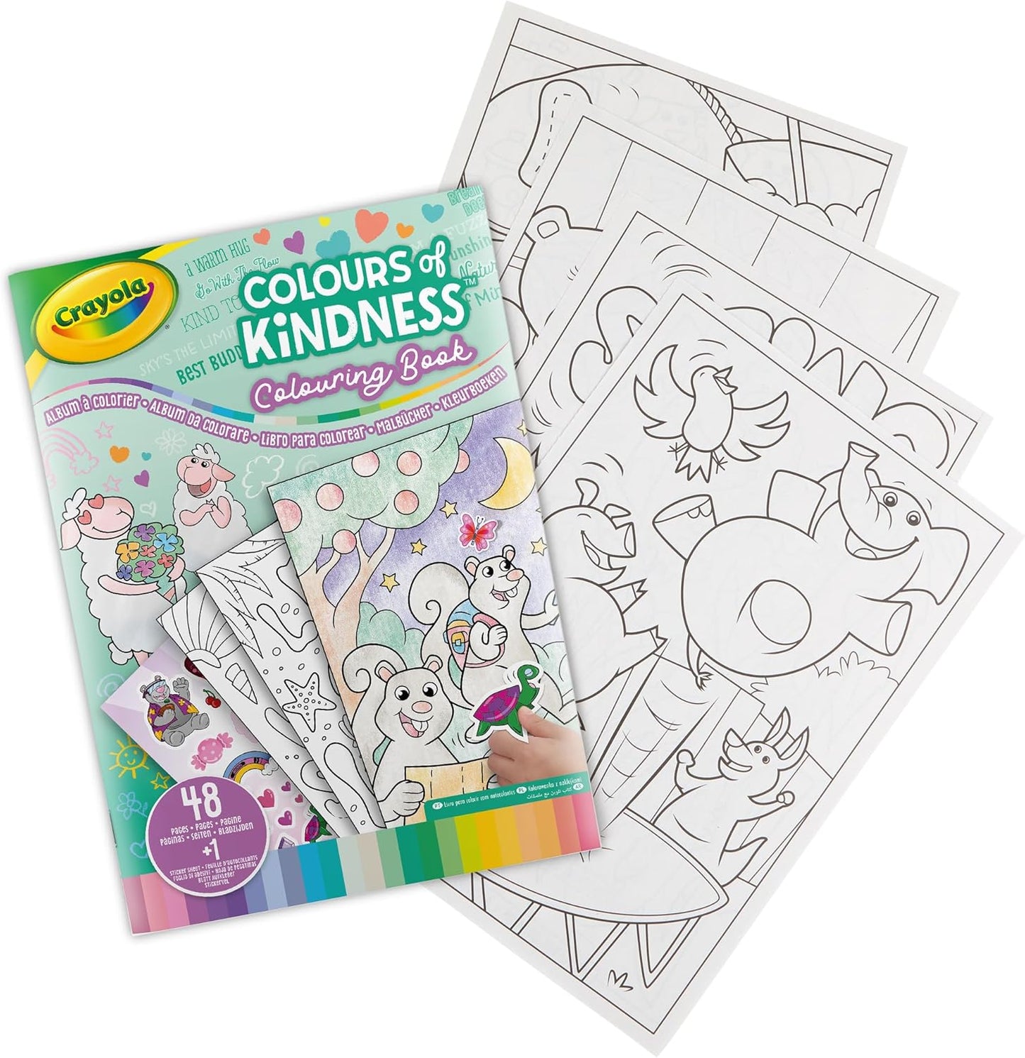 Crayola Colors of Kindness Coloring book & Stickers - Things4Kidz