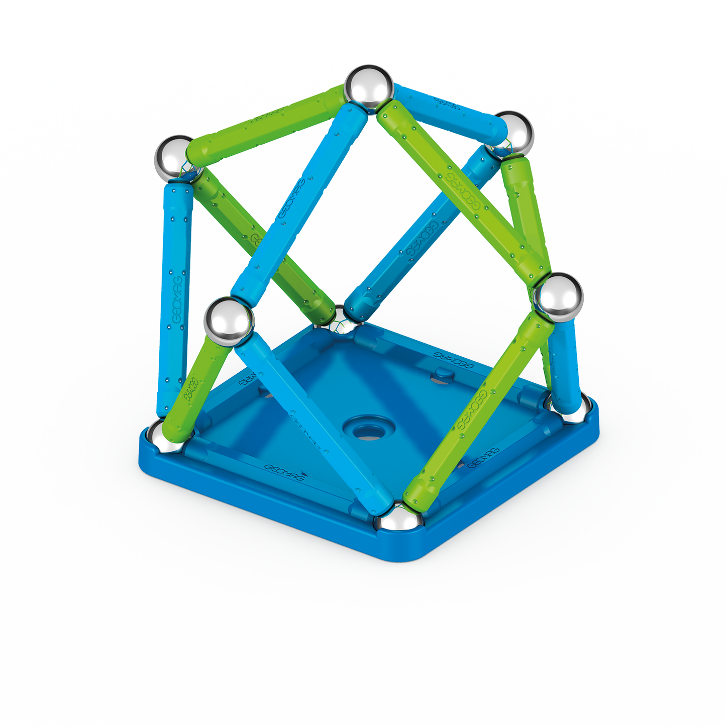 GeoMag - Classic Recycled Magnetic Construction 25pcs - Things4Kidz