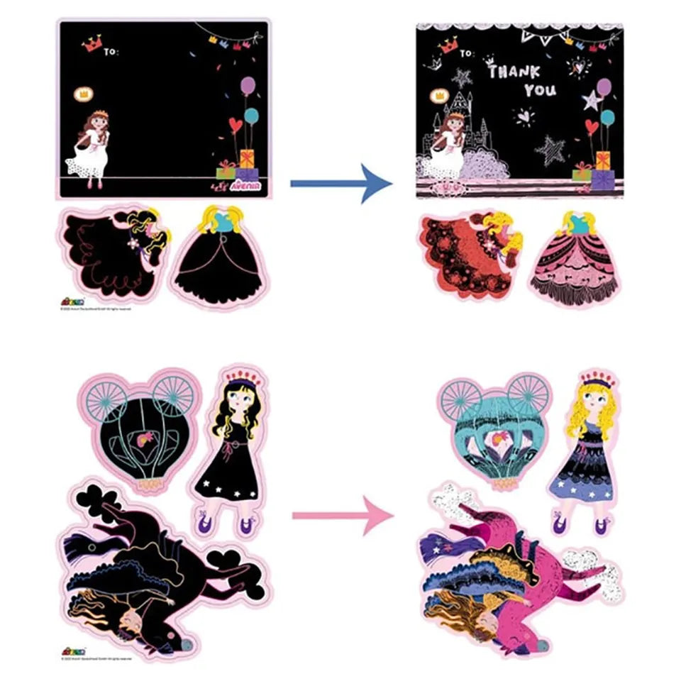 Avenir - Scratch Greeting Cards Set Girls - Things4Kidz
