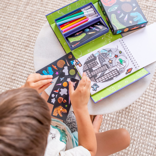 Tiger Tribes - Colouring Set - Things4Kidz