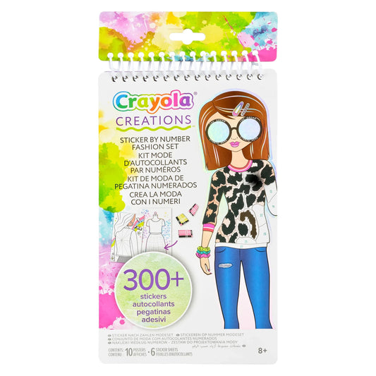 Crayola Creations Sticker by Number Fashion Set - Things4Kidz