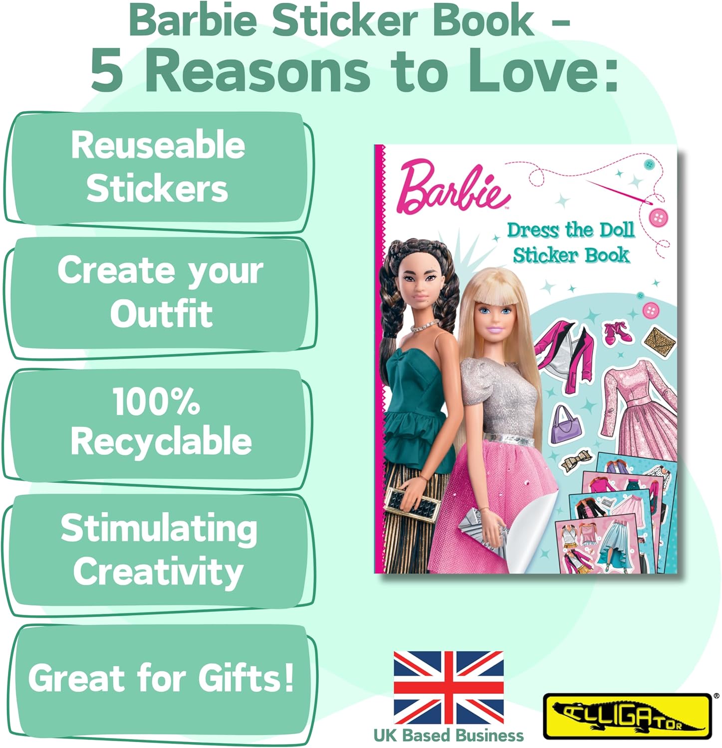 Barbie Dress the Doll Sticker Book - Things4Kidz