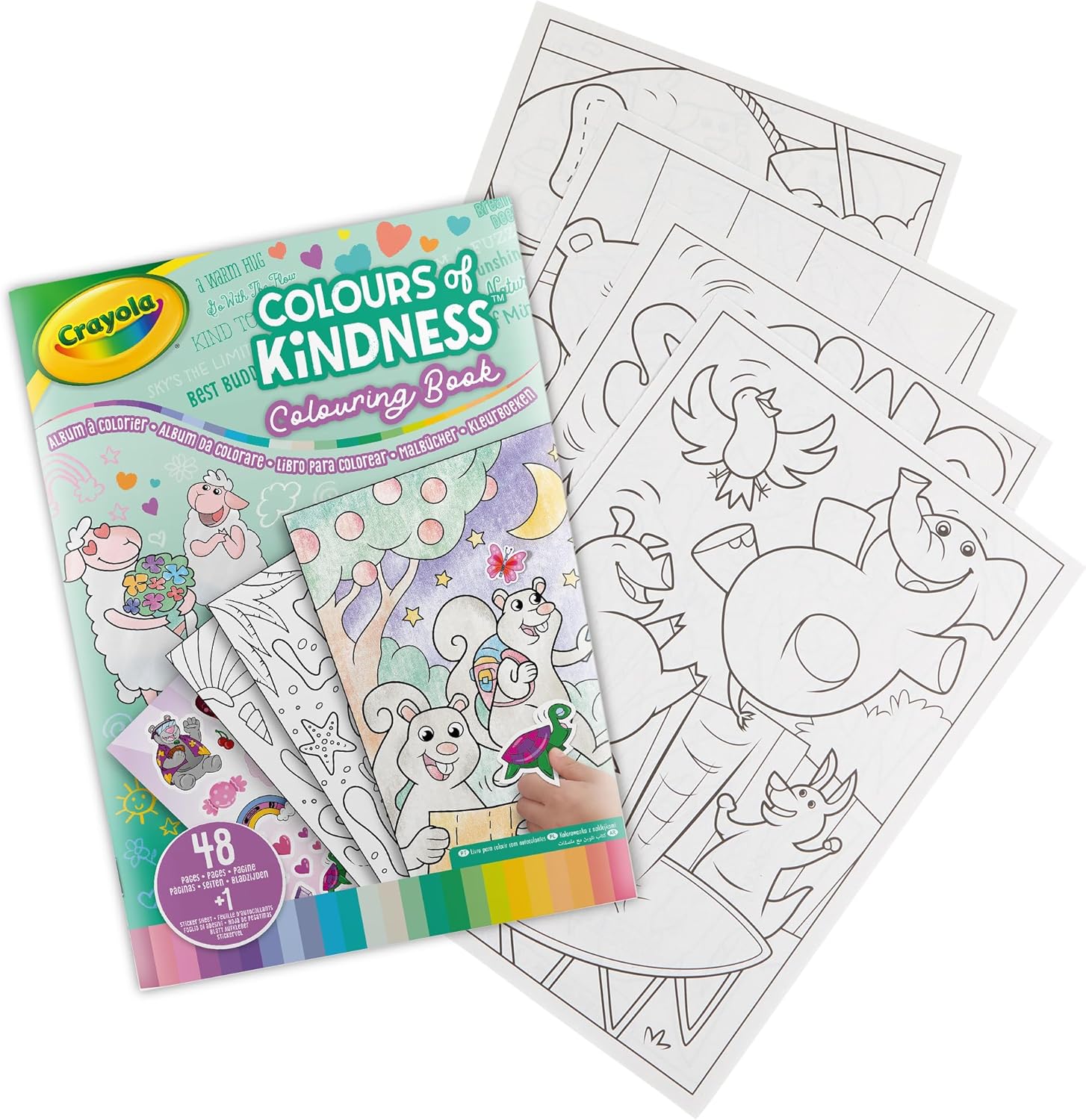 Crayola Colors of Kindness Coloring book & Stickers - Things4Kidz
