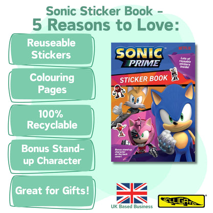 Sonic Prime Sticker Book - Things4Kidz