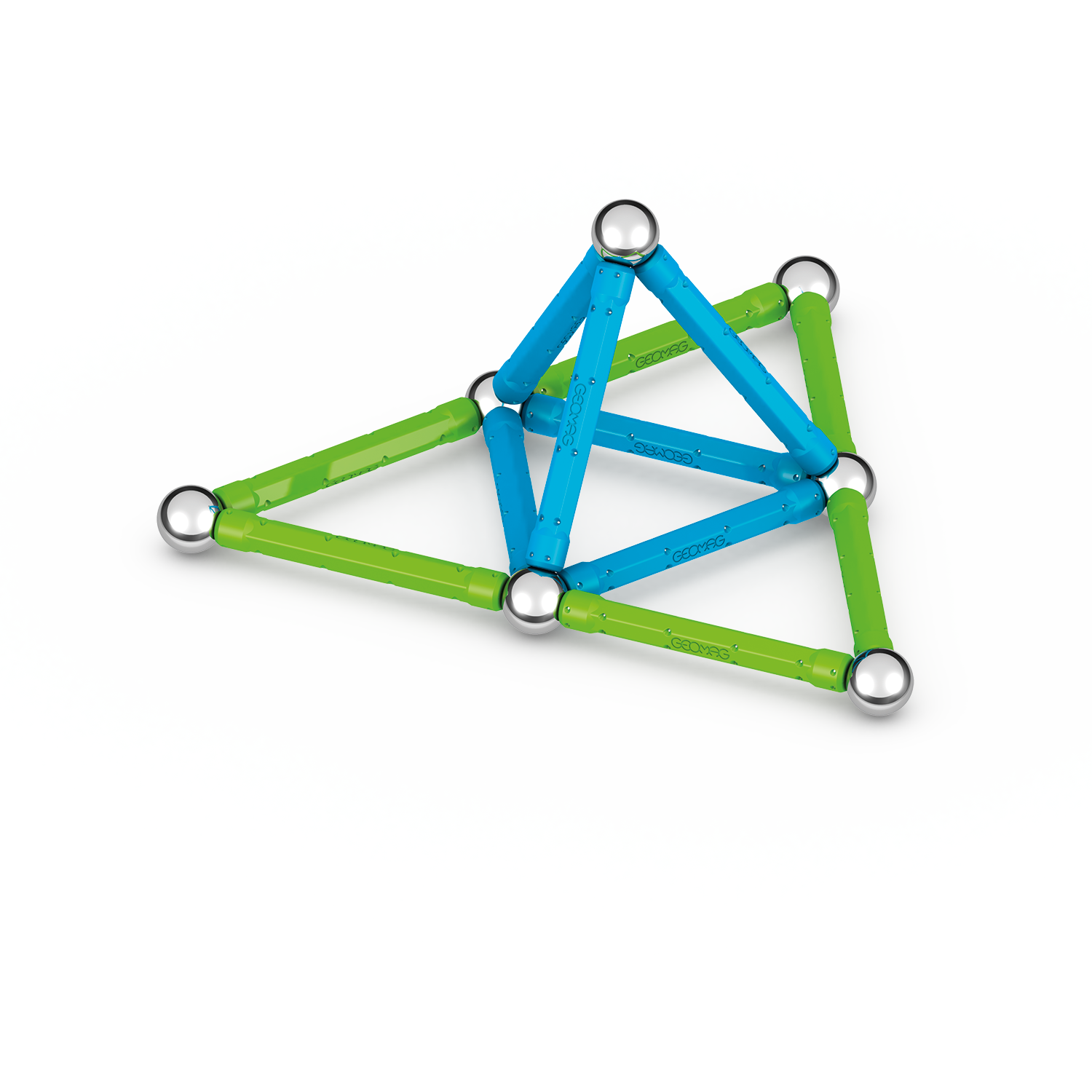 GeoMag - Classic Recycled Magnetic Construction 25pcs - Things4Kidz