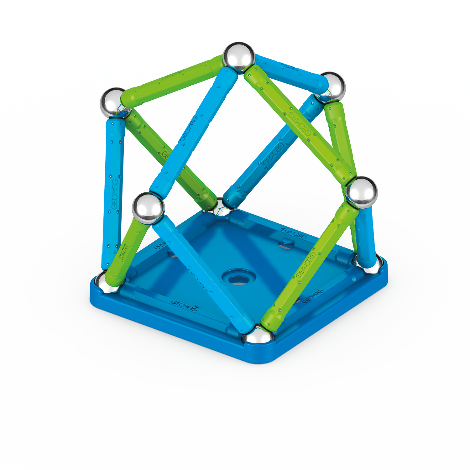 GeoMag - Classic Recycled Magnetic Construction 25pcs - Things4Kidz