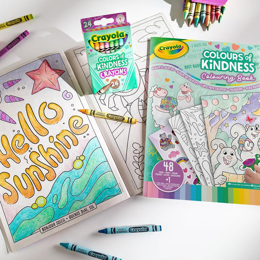 Crayola Colors of Kindness Coloring book & Stickers - Things4Kidz