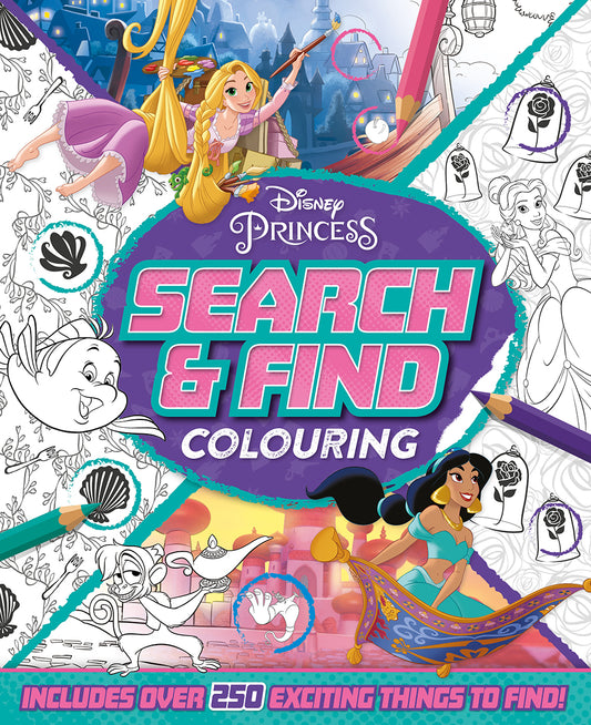 Disney Princess: Search & Find Colouring - Things4Kidz
