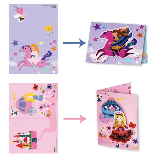 Avenir - Scratch Greeting Cards Set Girls - Things4Kidz
