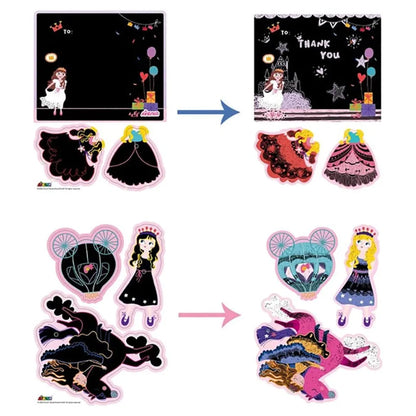 Avenir - Scratch Greeting Cards Set Girls - Things4Kidz