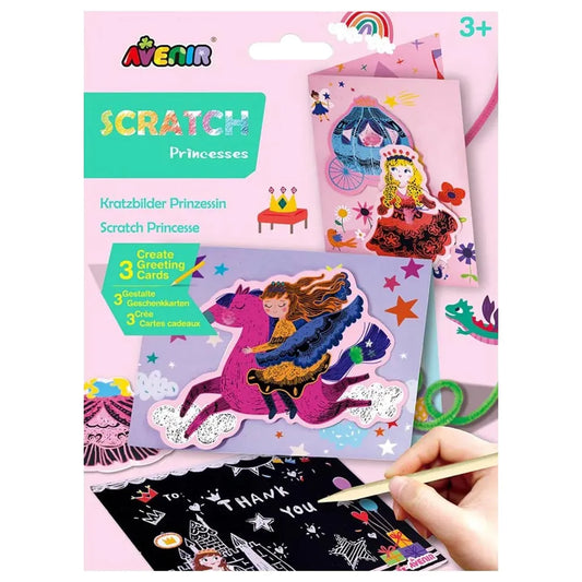 Avenir - Scratch Greeting Cards Set Girls - Things4Kidz